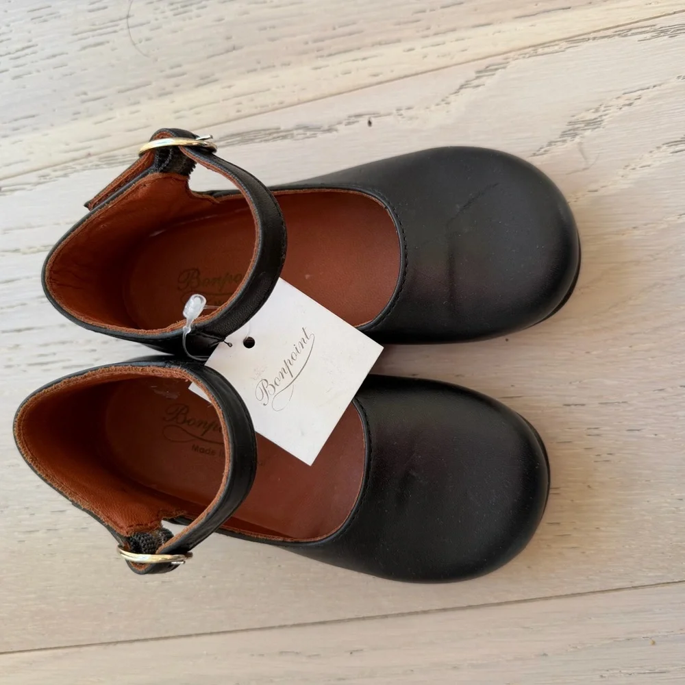 Bonpoint Black Shoes - Picture 1 of 2